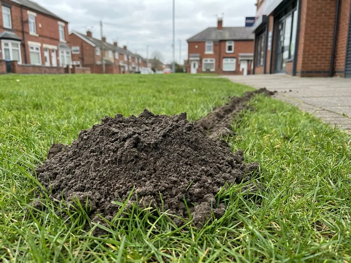 Mole tunnel activity checked across maintained ground in Bradford